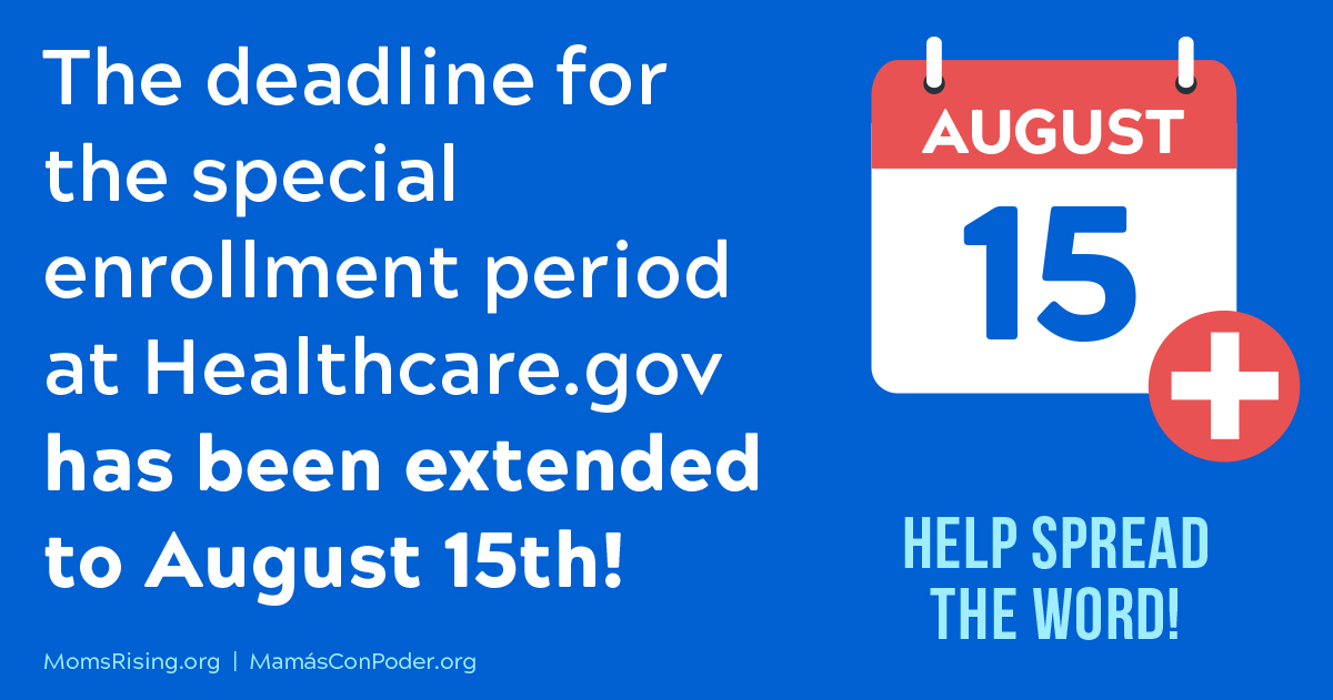 The deadline for the special enrollment period at Healthcare.gov has